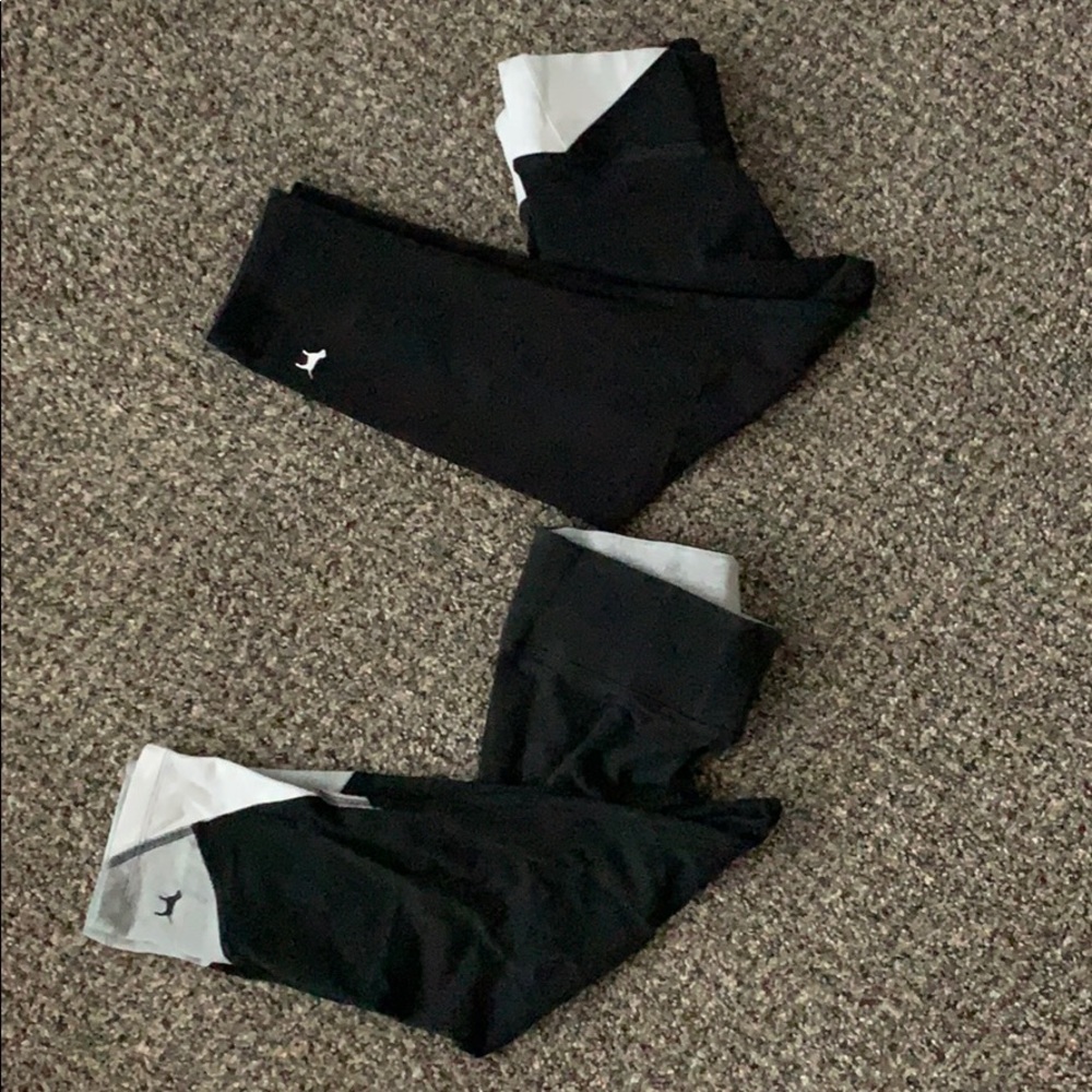 Pink Capri yoga pants
